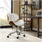 DecorMama Petronilla Wooden Curved Office Chair