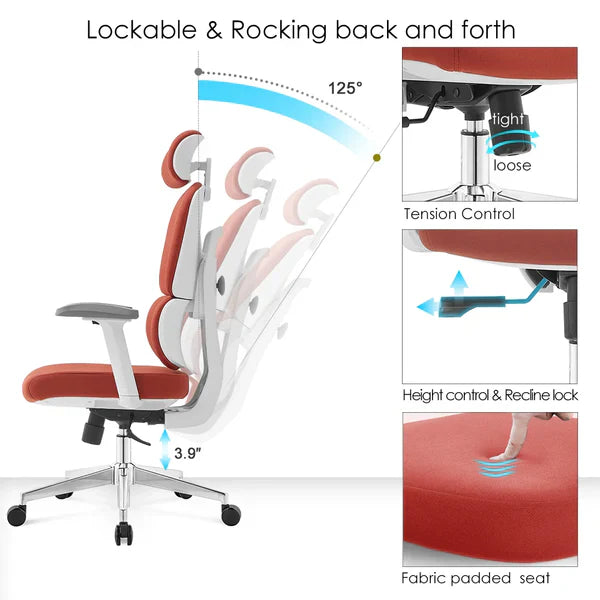 DecorMama Siren High Back Ergonomic Office Chair