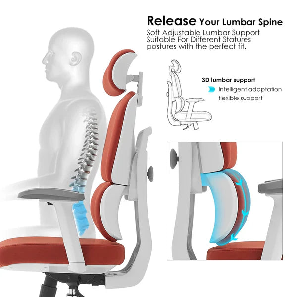 DecorMama Siren High Back Ergonomic Office Chair