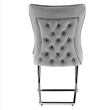 DecorMama Tufted Velvet Dining Chair