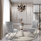 DecorMama Tufted Velvet Dining Chair