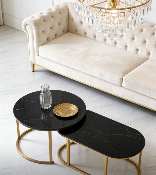 DecorMama Simplistic Modern Coffee table Black