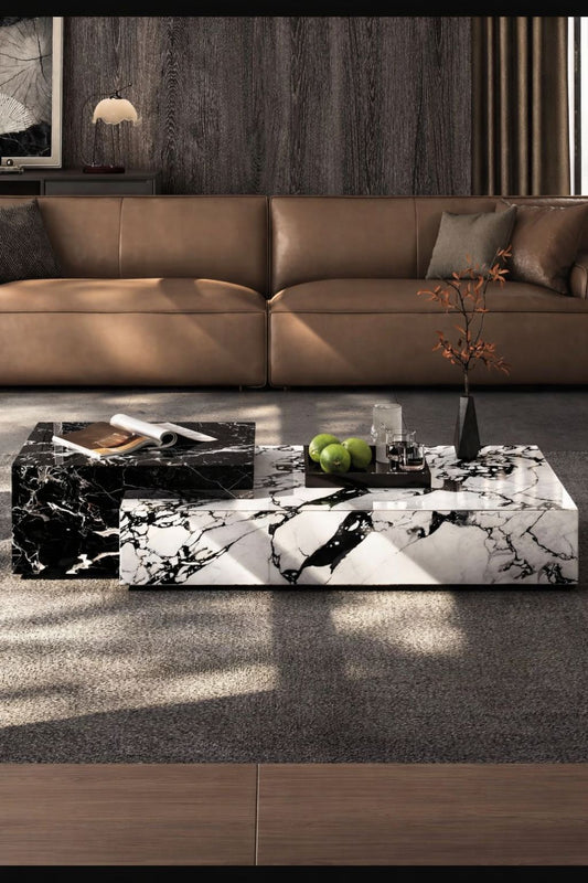 DecorMama Fuax Marble coffee table