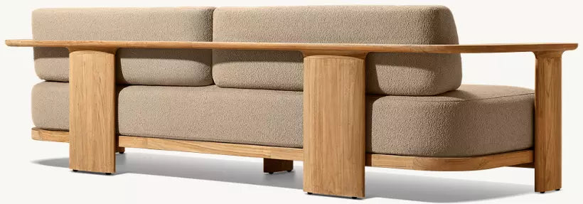 DecorMama Balmain Architectural Teak Lounge Set