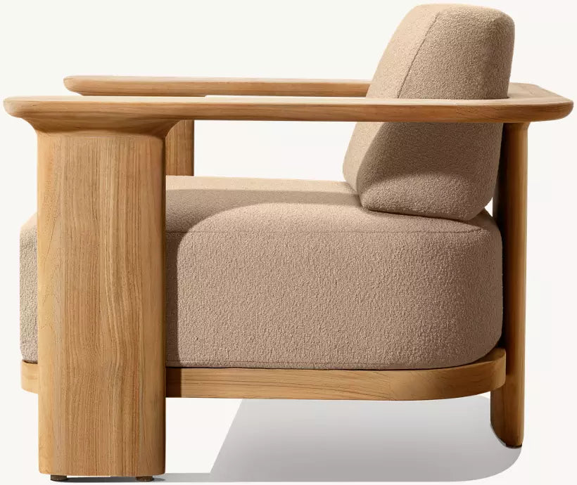 DecorMama Balmain Architectural Teak Lounge Set