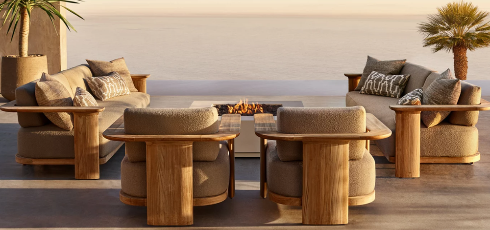 Balmain Architectural Teak Lounge Set
