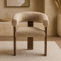 DecorMama Modern Curved Accent Dining Chair