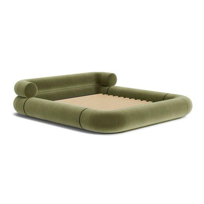 DecorMama Raoila Bed – Forest Green | Cream