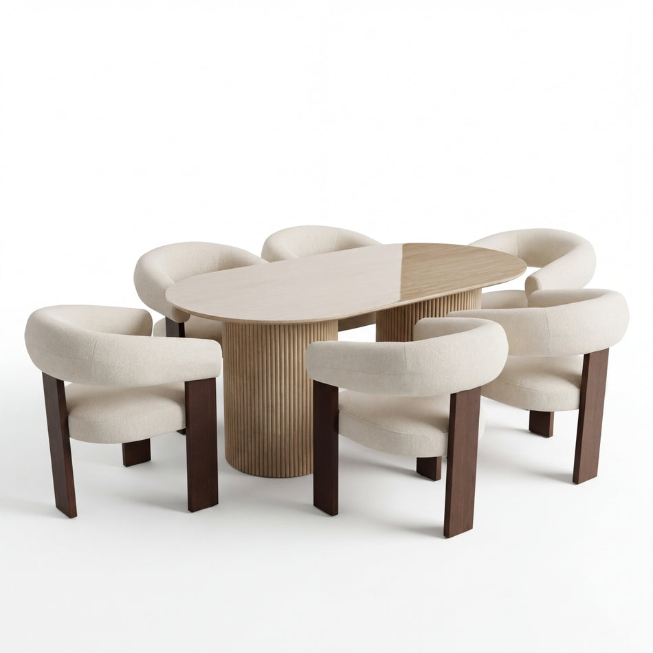 DecorMama Natura Luxe Dining Set