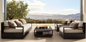 DecorMama Marbella Architectural Aluminum Lounge Set