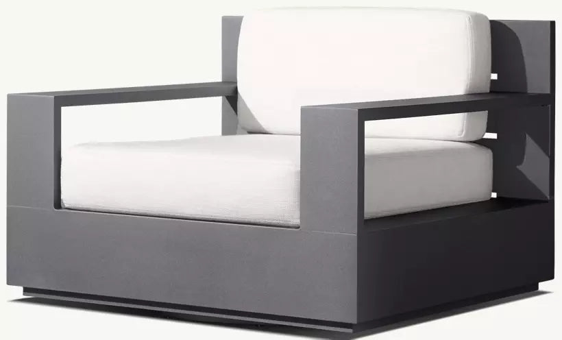 DecorMama Marbella Architectural Aluminum Lounge Set