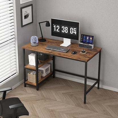 DecorMama Orena Computer Desk with 2 Adjustable Shelves