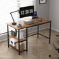 DecorMama Orena Computer Desk with 2 Adjustable Shelves
