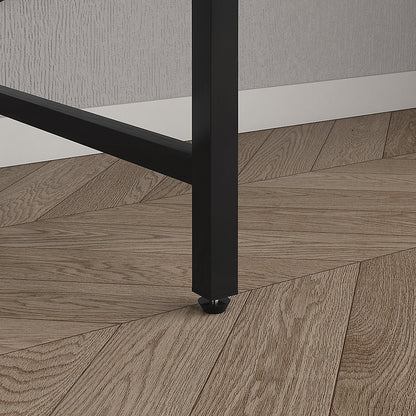 DecorMama Orena Computer Desk with 2 Adjustable Shelves