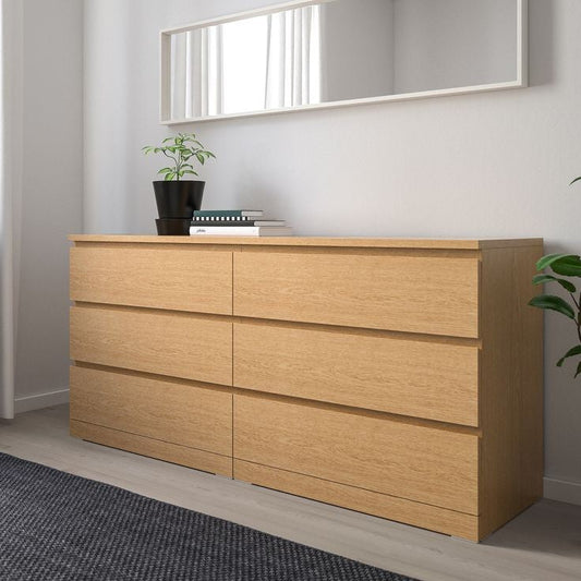 DecorMama 6 Drawer Parker Dresser