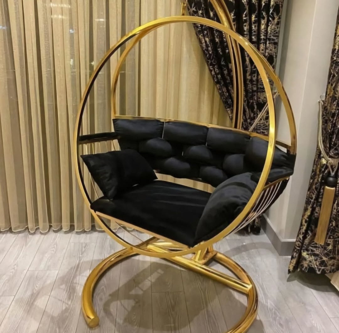 Luxury round gold swing 