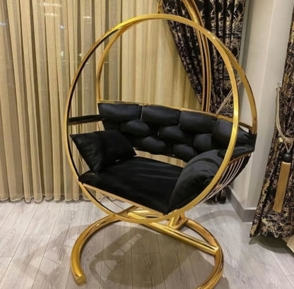 Luxury round gold swing 