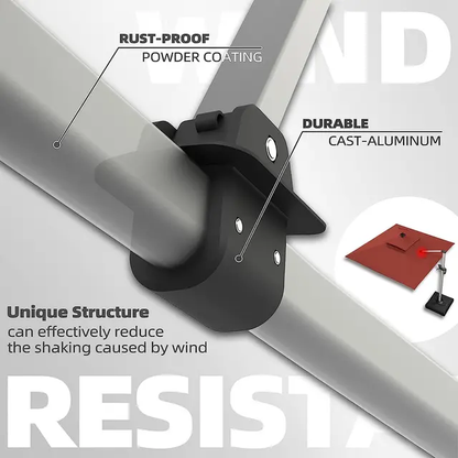 Roman outdoor solar LED cantilever umbrella