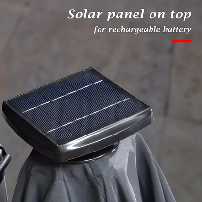 Roman outdoor solar LED cantilever umbrella
