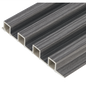 DecorMama® WPC 3D Slat Wall Cladding — White Marble