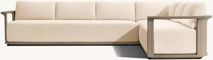 DecorMama Santiago Architectural Teak Lounge Set