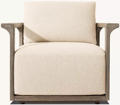 DecorMama Santiago Architectural Teak Lounge Set
