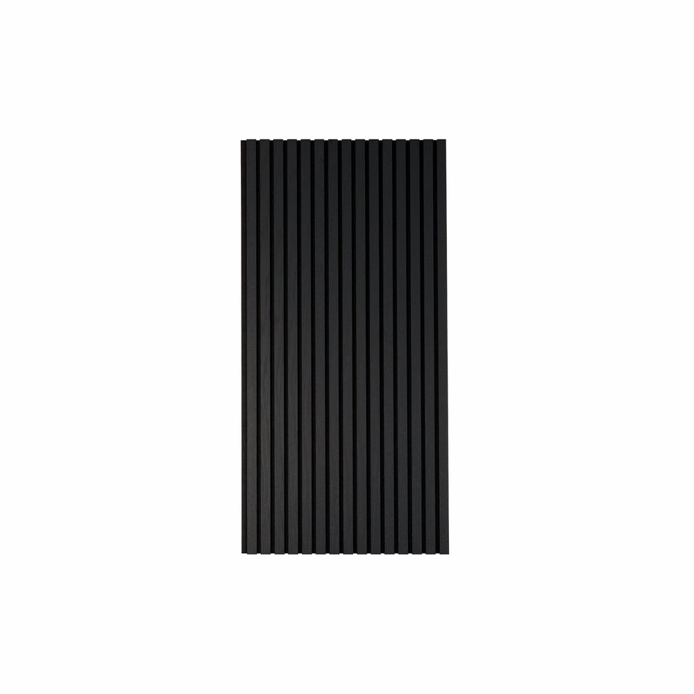 DecorMama Acoustic Slat Panel 1200 – Black Oak, cut-out on white