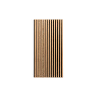 DecorMama Half-Height Acoustic Slat Panel, Natural Oak half-height acoustic slat panel