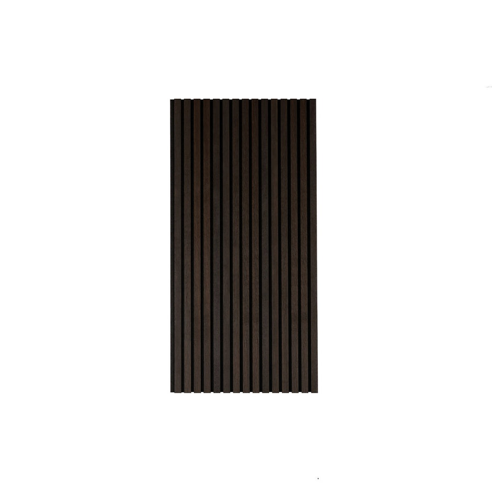 DecorMama Acoustic Slat Panel 1200 – Smoke Oak, cut-out on white