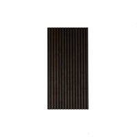 DecorMama Half-Height Acoustic Slat Panel, Smoke Oak half-height acoustic slat panel