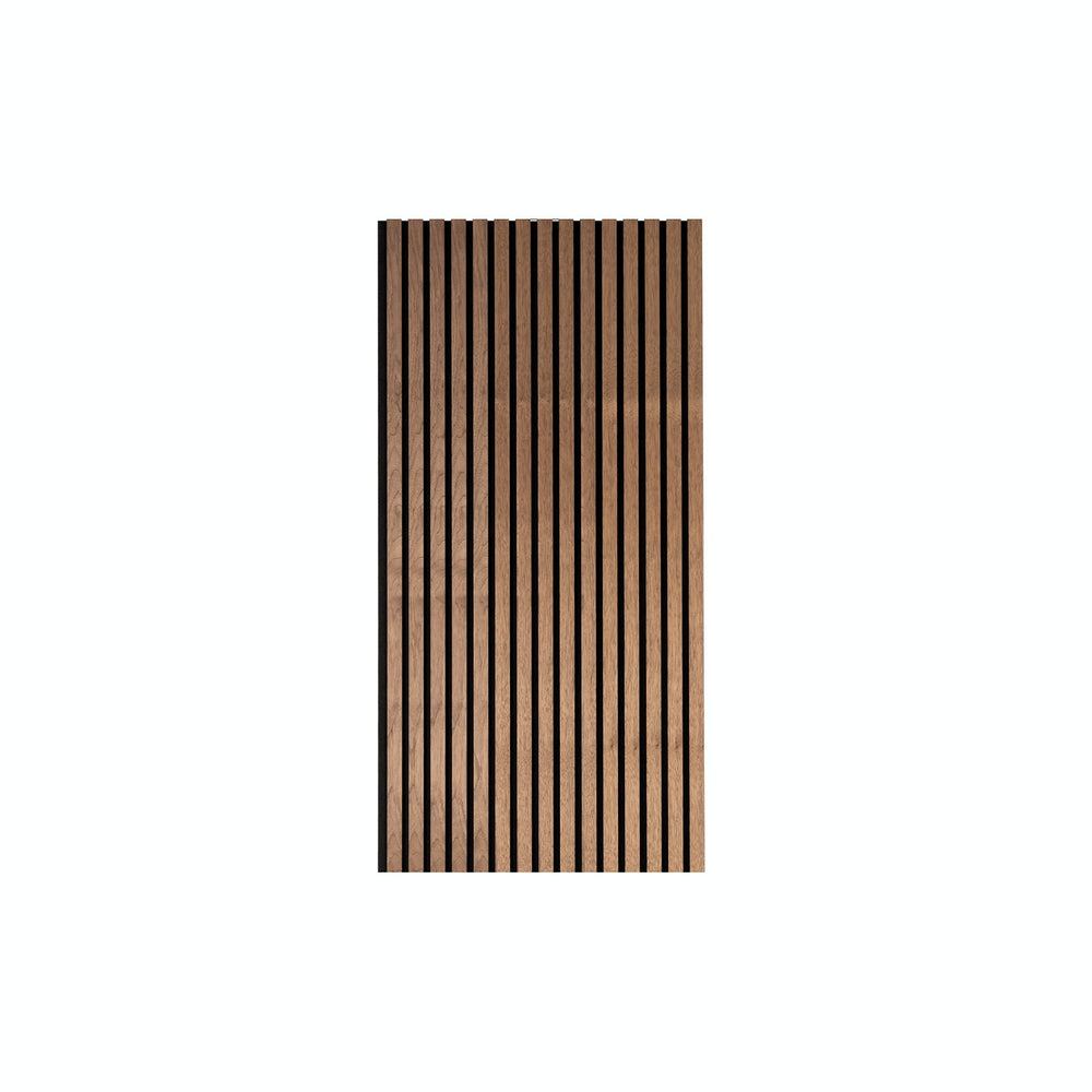 DecorMama Acoustic Slat Panel 1200 – Walnut, cut-out on white