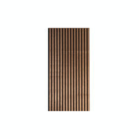 DecorMama Half-Height Acoustic Slat Panel, Walnut half-height acoustic slat panel