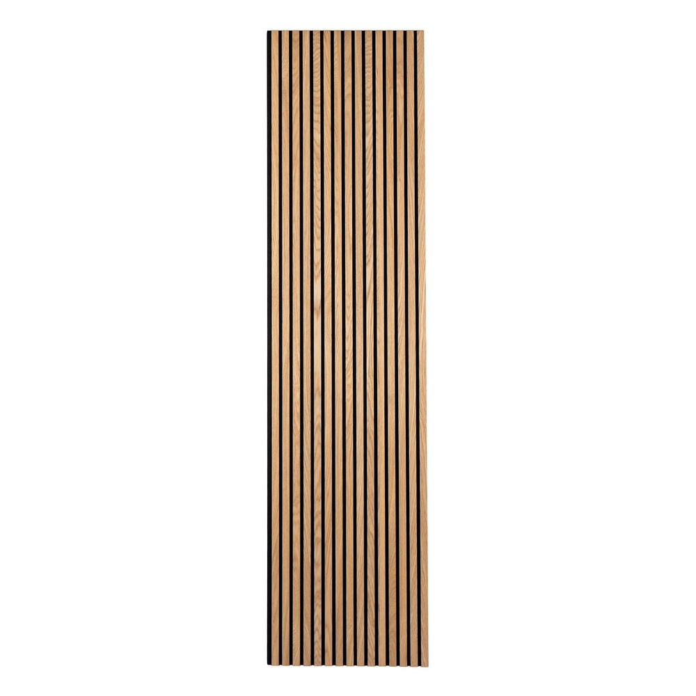 DecorMama Oak Veneer Acoustic Slat Panels, Natural Oak acoustic slat panel, full sheet