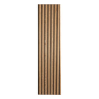DecorMama Oak Veneer Acoustic Slat Panels, Natural Oak acoustic slat panel, full sheet