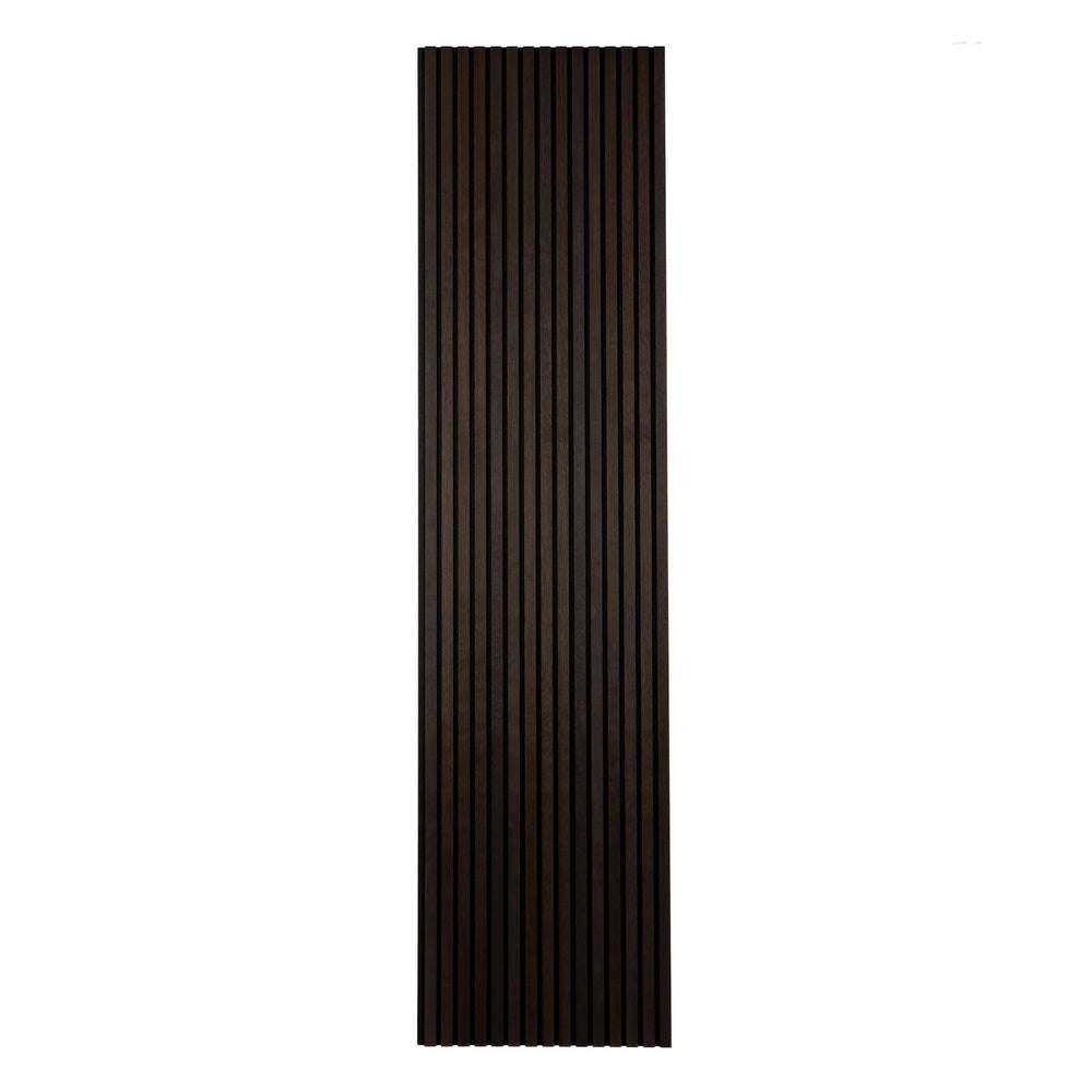 DecorMama Acoustic Slat Panel – Smoke Oak, cut-out on white