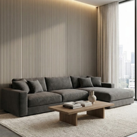 DecorMama Fluted WPC Wall Panels – 2.95m – Single & 10-Pack – room setting